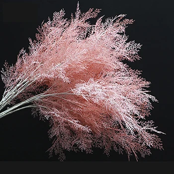 light red A 3 шт./лот искусственный смог цветок Моделирование ветка пластик цветочный шелк разбивание травы DIY Свадебные украшения Холдинг домашний декор - Цвет: light red A