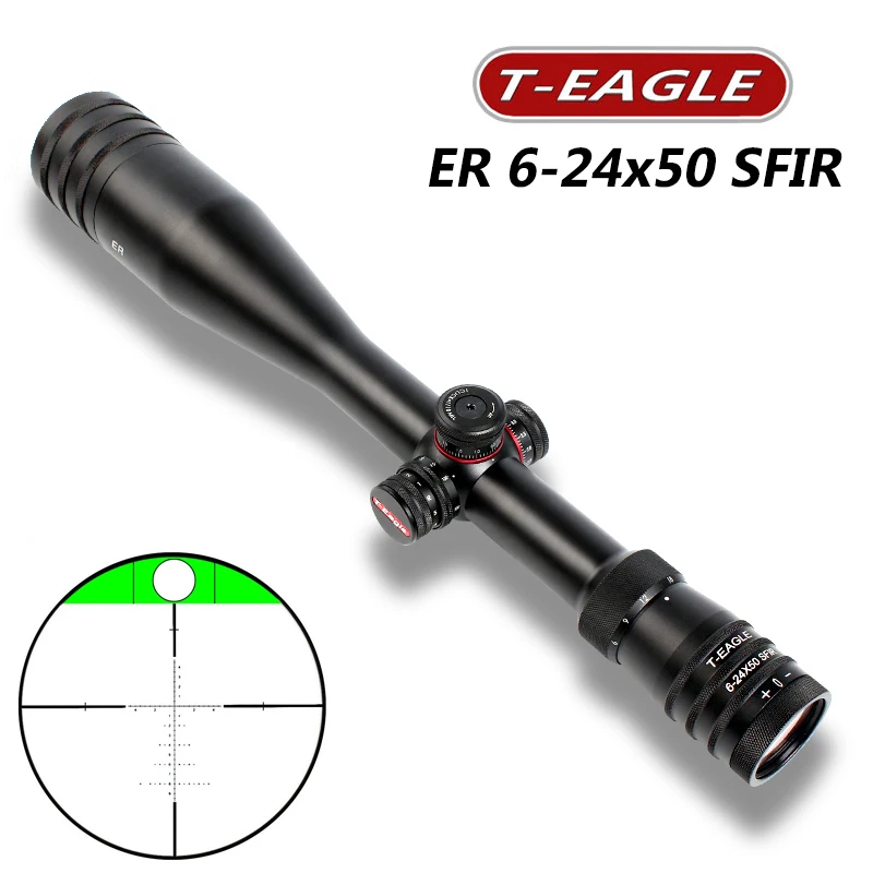 Охотничий прицел T Eagle ER 6 24X50SFIR боковой Параллакс стеклянный Выгравированный
