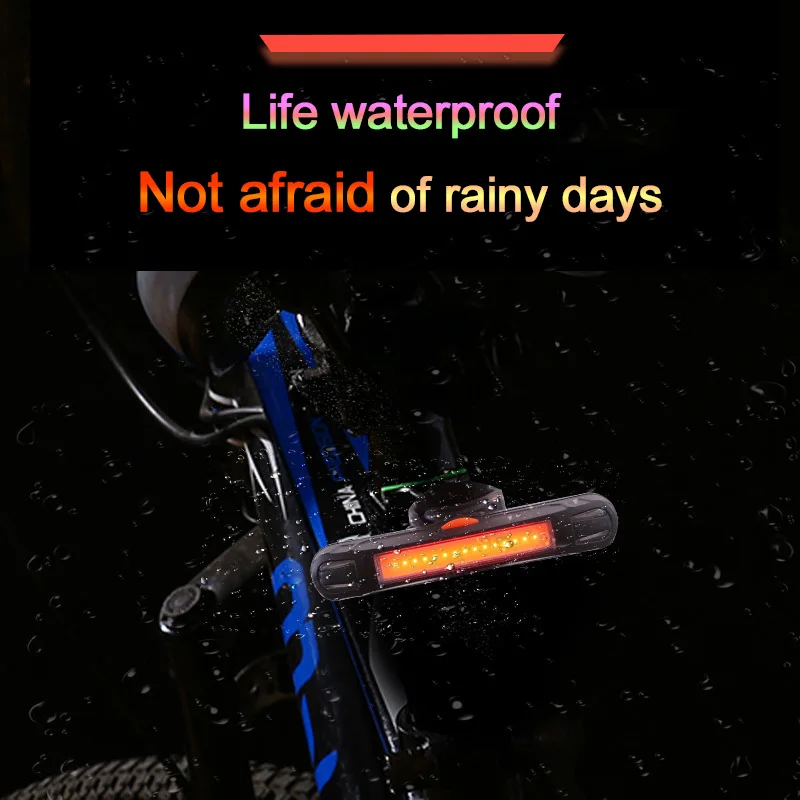 2018 TOPTETN 10 Lumens Smart Safety Warning Rear Tail light Bike Tail-lamp Waterproof Led Use Battery | Спорт и развлечения