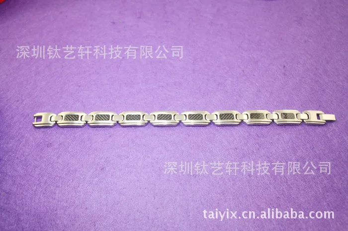 Yixuan TY095 титана углеродного волокна анти-анти-усталость браслет из нержавеющей