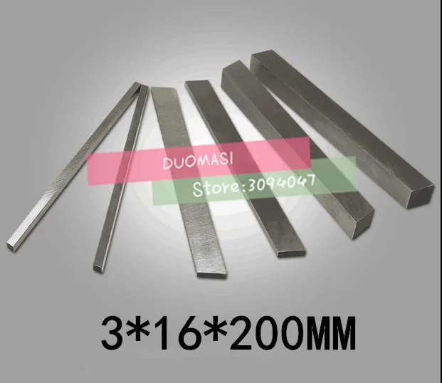 

HRC60 3*16*200mm High-speed steel Sharp steel STEEL BILLETS blade Flat HSS Turning tool DIY knife material, Lathe tool