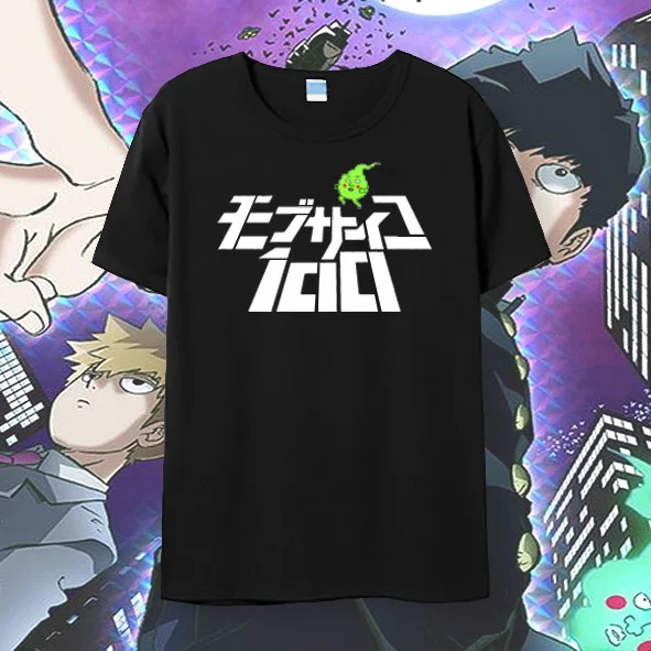 Mob Psycho 100 футболка японского аниме косплей мужские хлопковые футболки с коротким