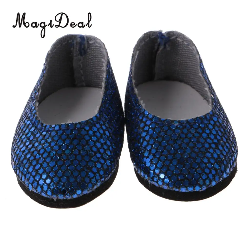 1 пара модные туфли с блестками для кукол Wellie Wisher 14 дюймов|Куклы| |