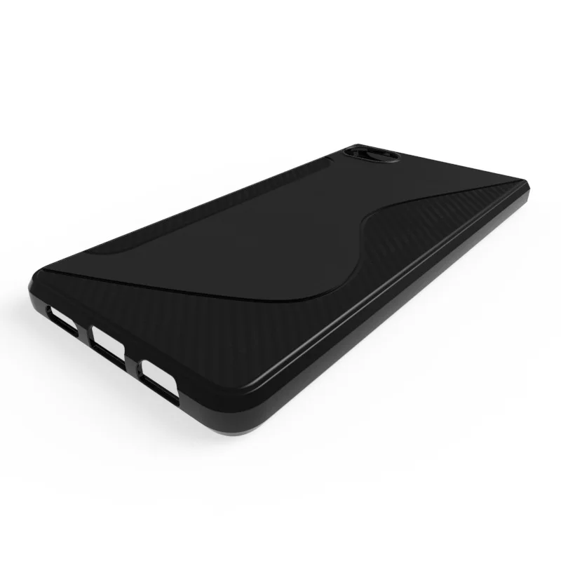 Черный прозрачный противоударный Противоскользящий гелевый Чехол из ТПУ для