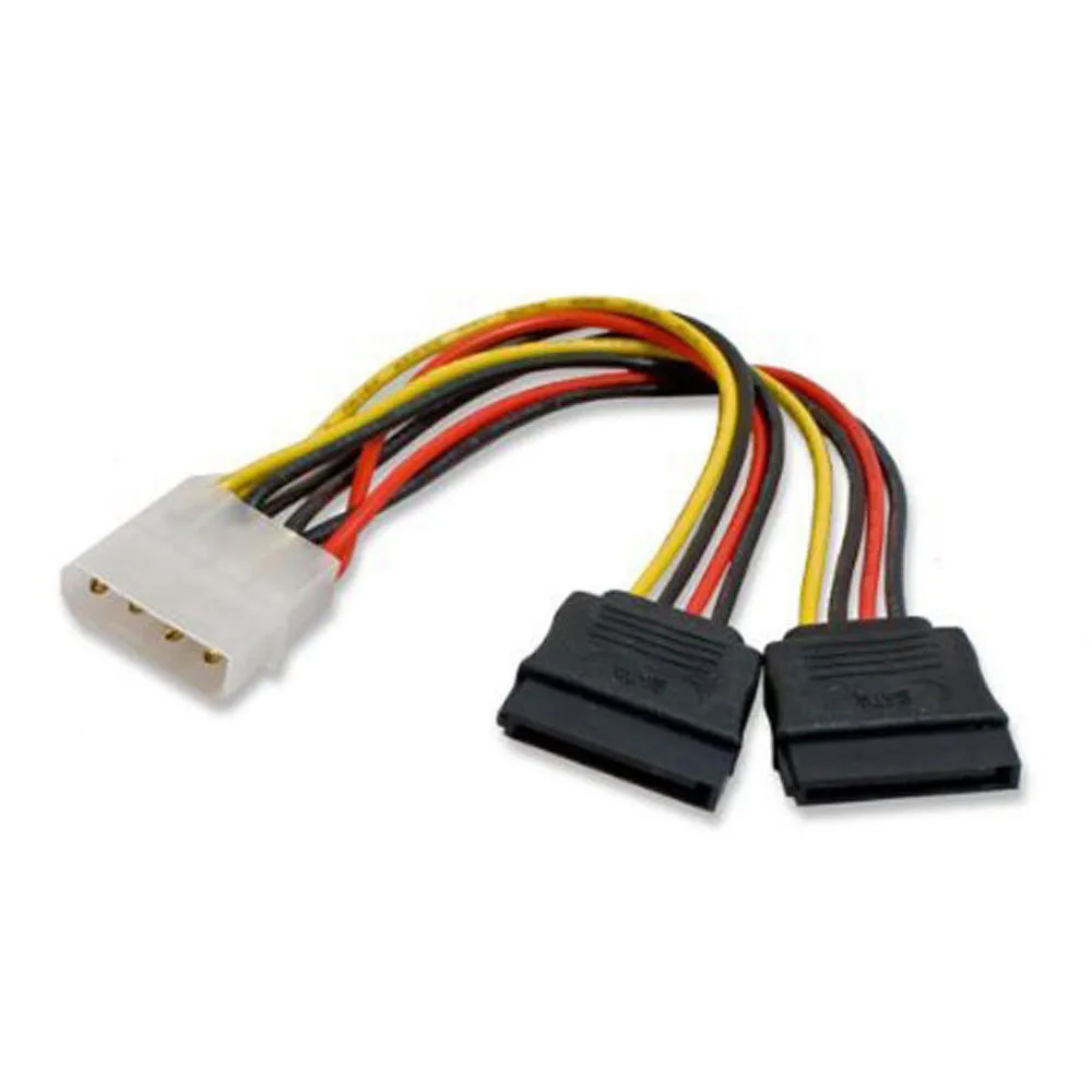 2018 HOT SALE Molex To SATA Power Y Splitter Adaptor Cable Lead 2 Way 4 Pin X 15 Factory Price Dropshipping | Компьютеры и офис