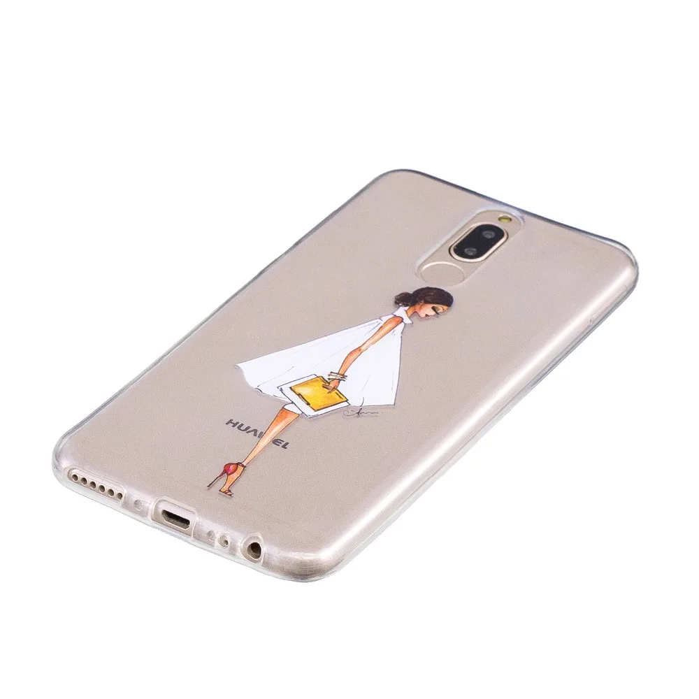 Ультратонкий Мягкий чехол из ТПУ с узором для Huawei P20 Lite Pro тонкий защитный задней