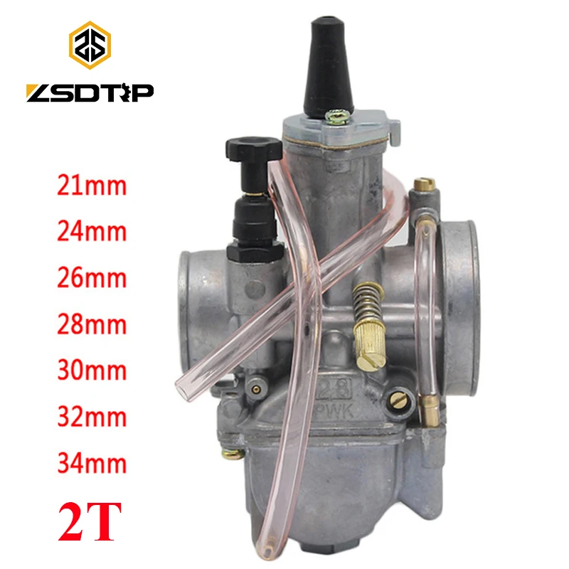 ZSDTRP 2TModified PWK карбюратор для мотоцикла 21 24 26 28 30 32 34 мм с гидроабразивной струей