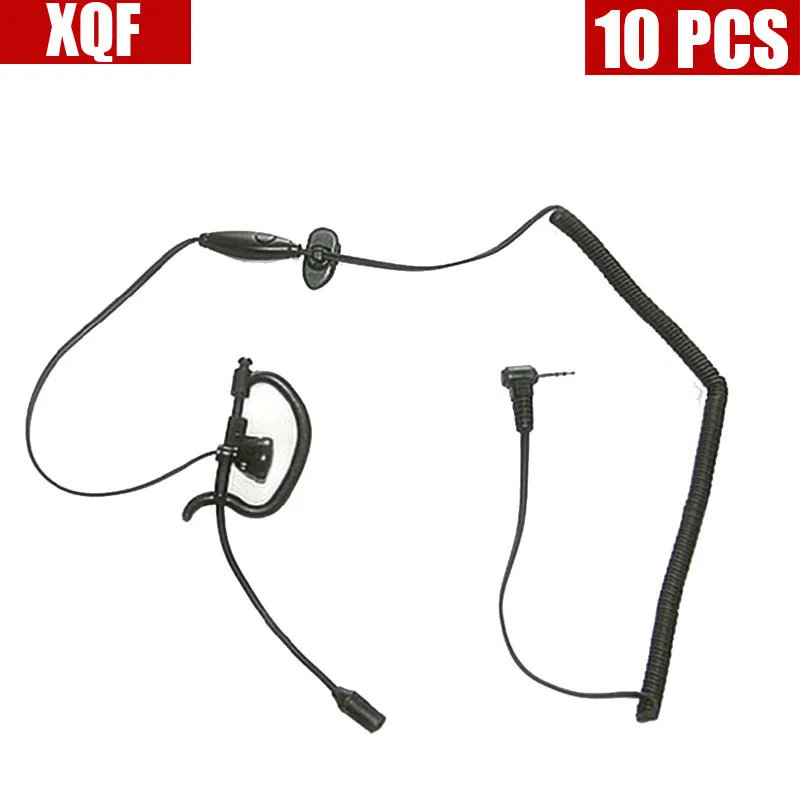 XQF 10PCS  G Shape Earpiece Headset for Motorola Radio TKLR T3, TKLR T4, TLKR T5,