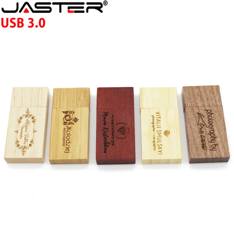 USB-флеш-накопитель JASTER деревянный с логотипом 4/8/16/32 ГБ | Компьютеры и офис
