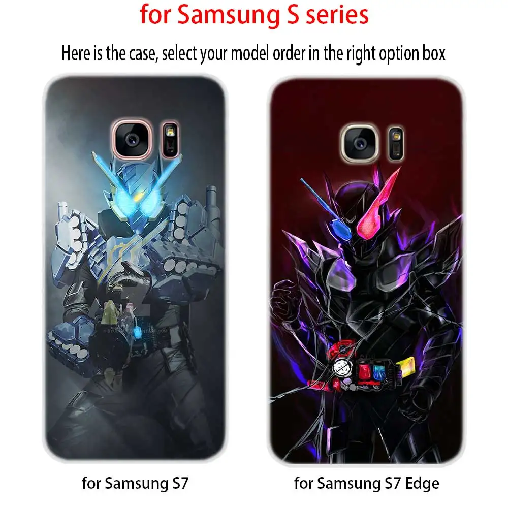 Мягкий чехол Kamen Rider с рисунком рыцаря Дракона Для Samsung Galaxy S7 Edge S8 S9 S10 S11 S20 S21 Plus Lite