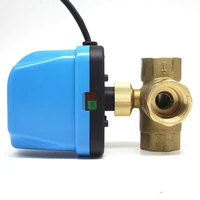 newest dn25 g1 0 tee electric valve ac220 voltcoldhot waterwater vaporheat gascentral air conditioning electric ball valve