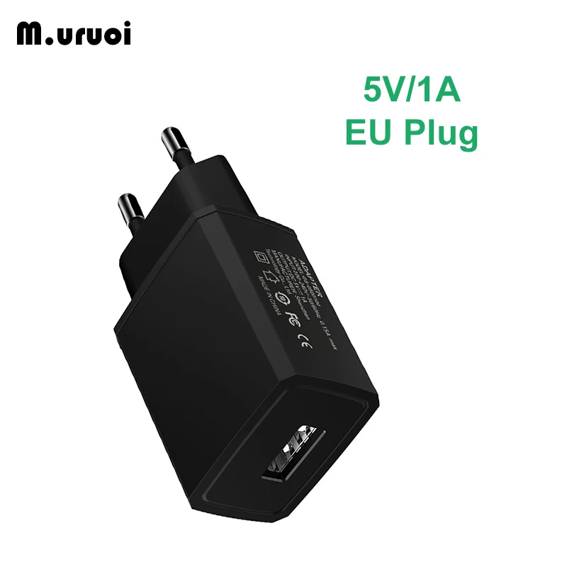 Зарядное устройство USB M.uruoi 5 в 1 А адаптер питания с европейской вилкой для