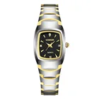 Женские Модные овальные кварцевые часы GUANQIN, ювелирные изделия из вольфрамовой стали, деловые часы с браслетом, felogio feminino