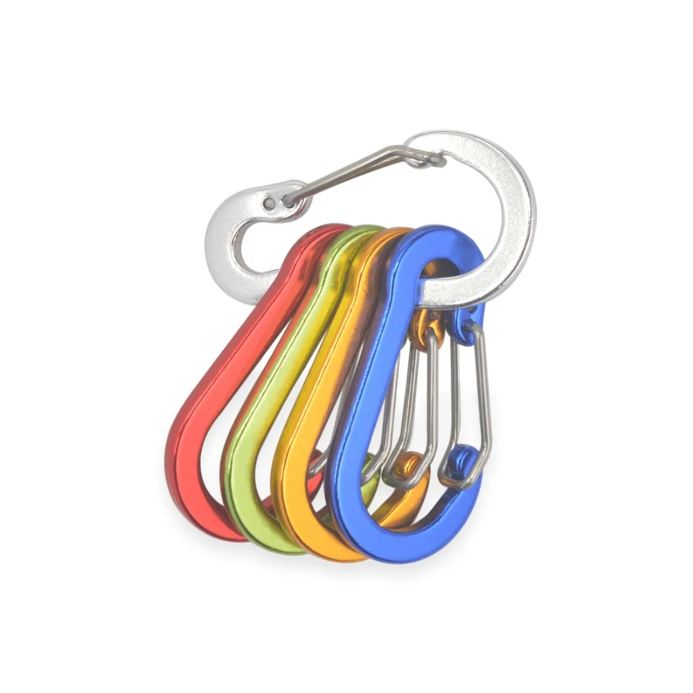 New 6pcs Fishing Lanyards Boating Ropes Retention String Fishing Rope with Camping Carabiner Secure Lock Fishing Tools Acces