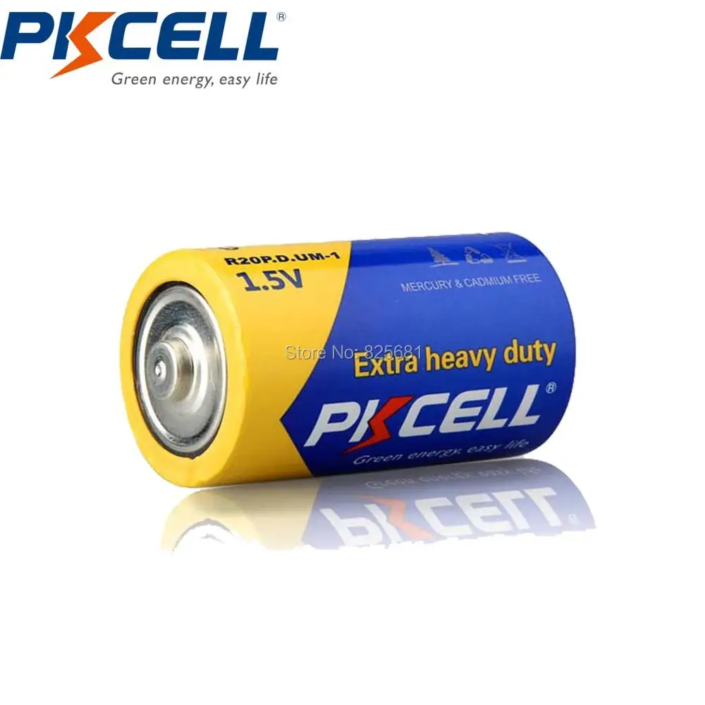 8 шт. PKCELL D UM1 R20 R20P 1 5 V марганцево Цинковый батареи один Применение Batteria для Walkman