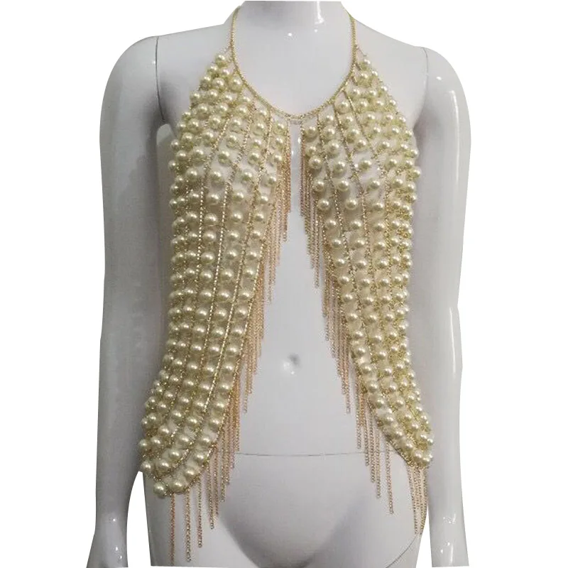 Женский короткий топ с металлической кисточкой ручной строчкой открытой спинкой