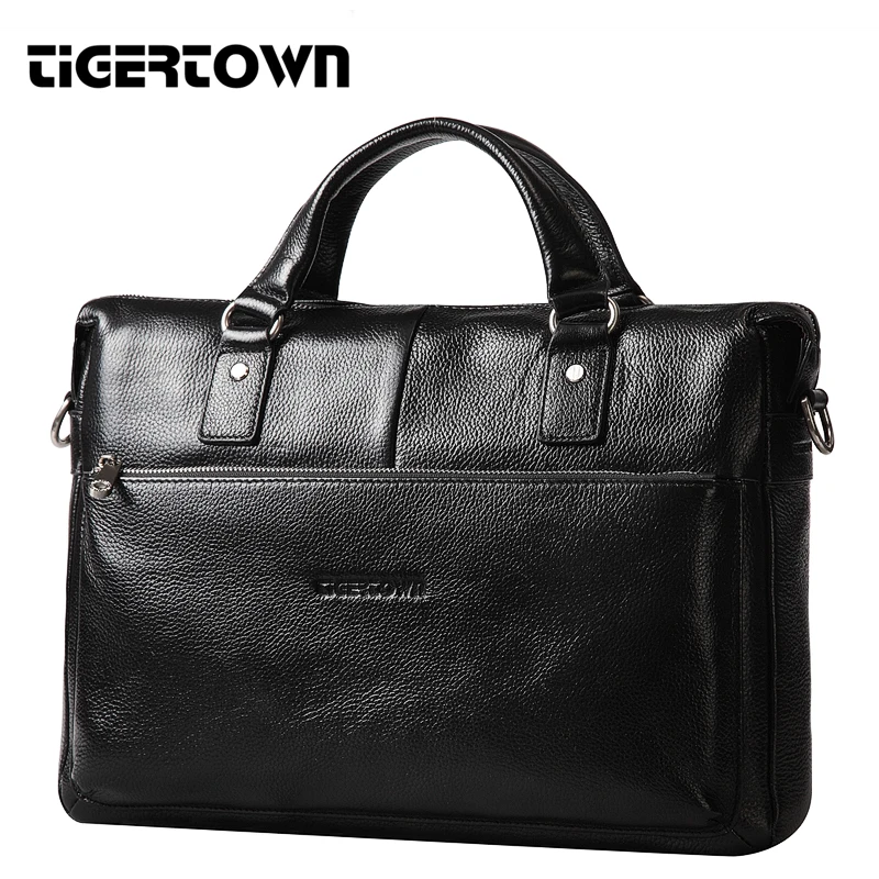 Бесплатная доставка TIGERTOWN Мужская сумка из 100% натуральной воловьей кожи