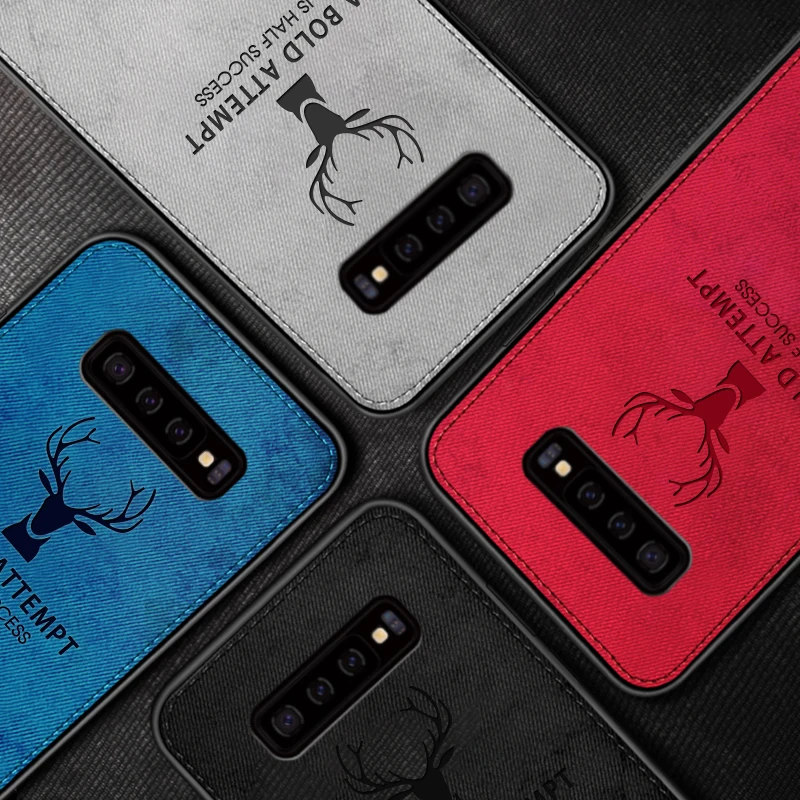 Чехол премиум-класса для телефона Samsung Galaxy S10 Plus S10e мягкая ткань силиконовая рамка