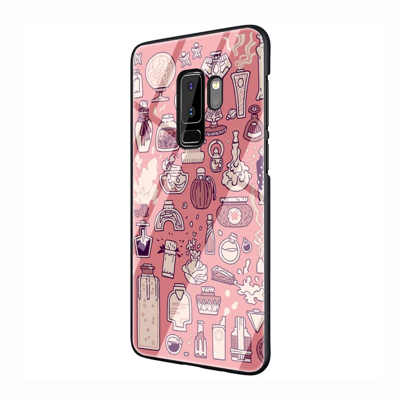 G6 Girly пастельных ведьмы закаленное Стекло мягкий чехол для телефона для samsung Galaxy S7 край S8 S9 S10 Note 8, 9, 10, плюс A10 20 30 40 50 60 70 - Цвет: G6