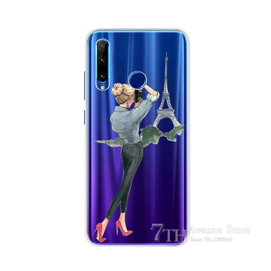 Шампанское Чехол для Honor 10i, мягкий силиконовый чехол с мультипликационным принтом для Huawei Honor 10i HRY-LX1, HRY-LX1T, задняя крышка, чехол для телефона Honor 10i 10 i 6,21" - Цвет: Шампанское