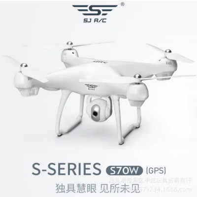 1080 P/720 P SJRC S70W двойной GPS FPV Дрон с HD широкоугольной камерой Follow Me Return Home Quadcopter для