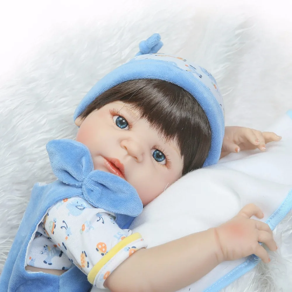 NPK 55 см bebes reborn boy силиконовая кукла для всего тела игрушки младенцев настоящая