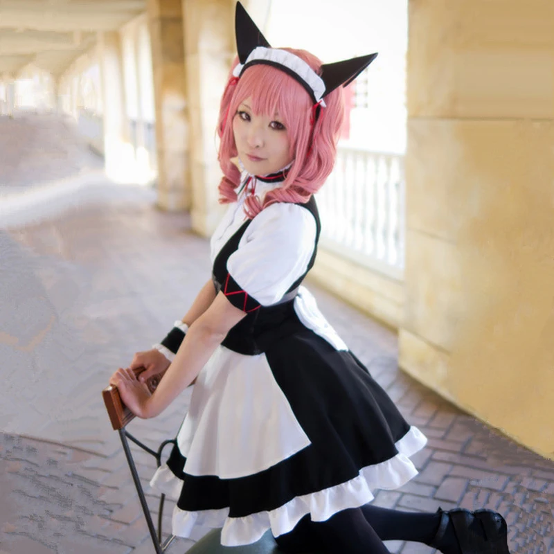 Faris Nyanyan костюмы для косплея одежда горничной японского аниме Steins Gate 0 на Хэллоуин