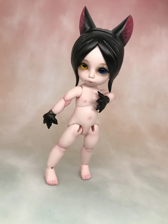 BJD SD кукла 1/8 кошка Лулу подарок на день рождения высокое качество шарнирная кукла игрушки подарок кукла модель Ню собрать