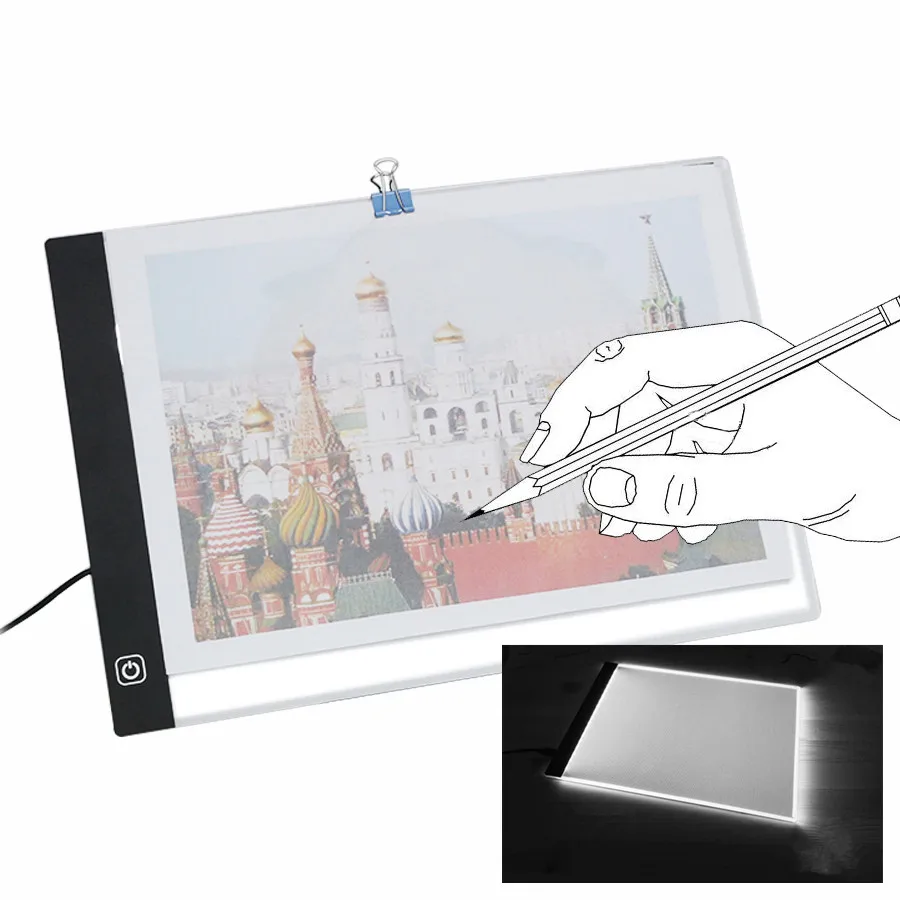 USB A4 светодиодный ультра тонкий художественный Facsimile Рисование доска светильник