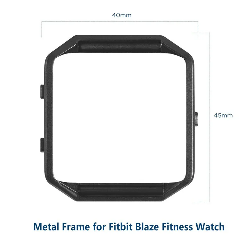 Replacement Stainless Steel Frame Holder Case Cover Shell Metal Bezel For Fitbit Blaze Activity Tracker Smart Watch Band | Наручные часы