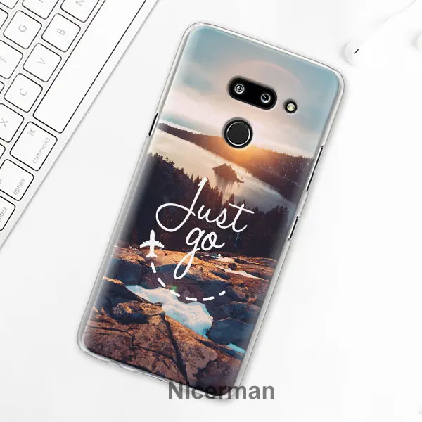 01 Чехол для телефона LG G6 G7 Plus G8 ThinQ V40 V50 ThinQ жесткий чехол из поликарбоната карта мира план путешествий Чехол Coque Capa - Цвет: 01