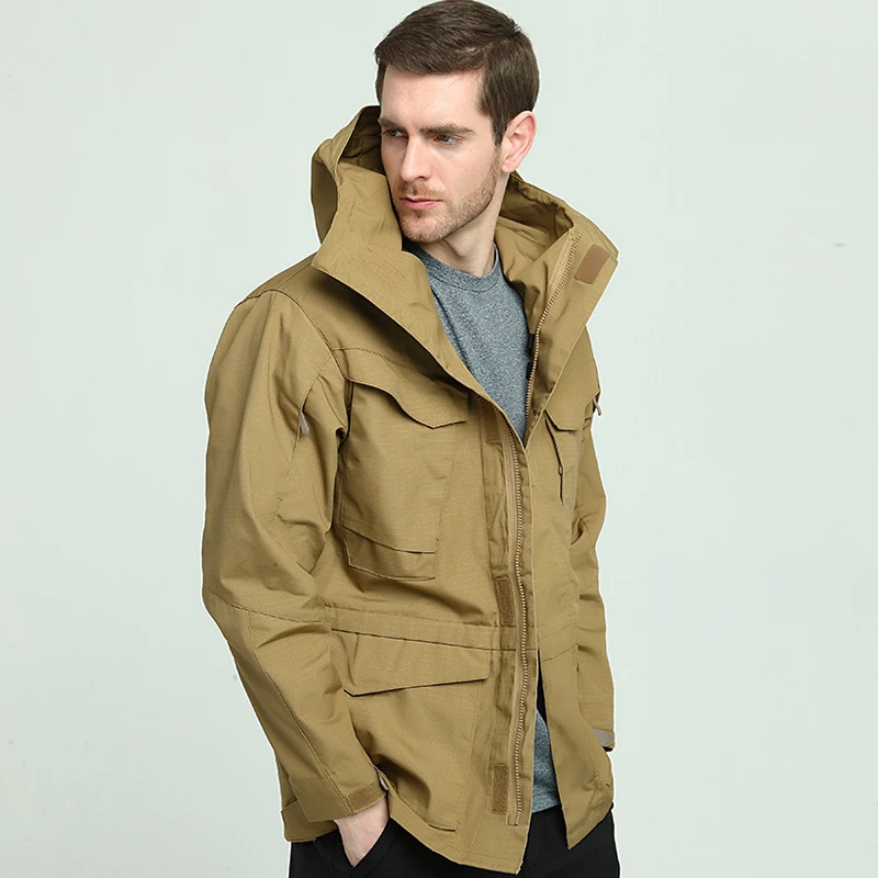 Новый водостойкий военный пилот для мужчин пеший Туризм куртки с капюшоном