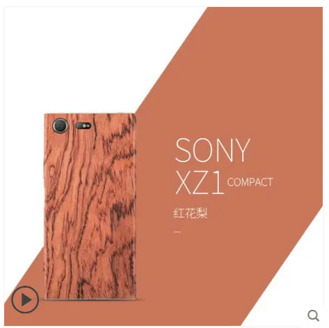 Чехол для телефона из натурального дерева sony Xperia XZ compact 360 градусов с защитой от
