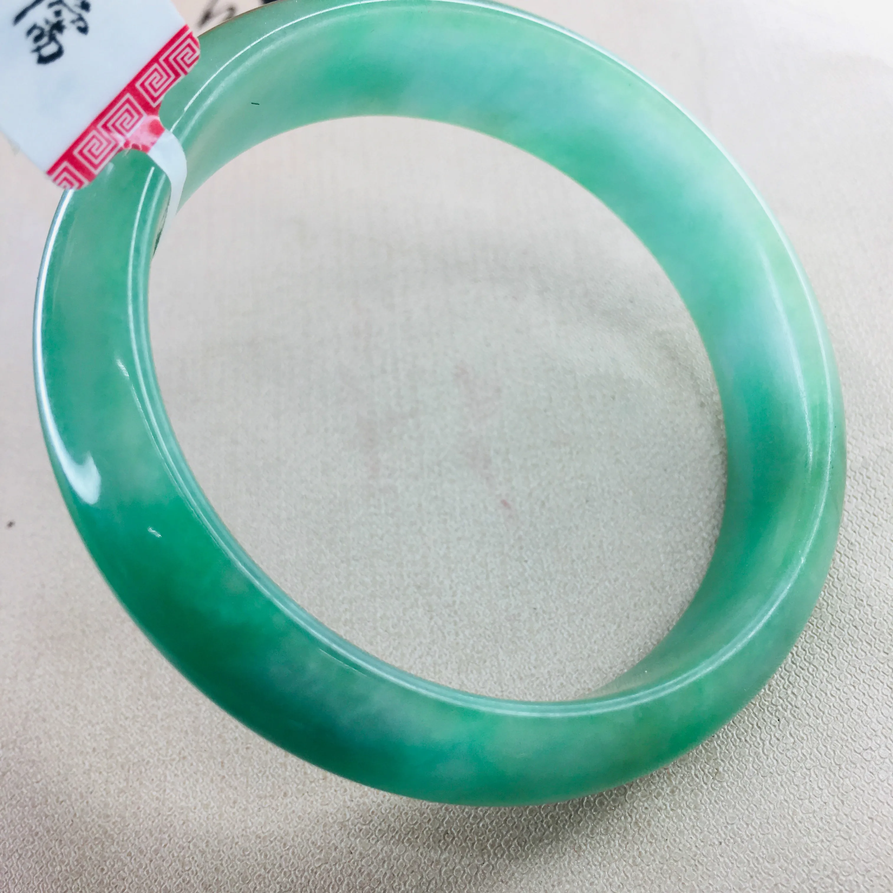 

Zheru Jewelry Pure Natural Jadeite Bracelet Natural Elegance Green 54-62mm Female Princess Bracelet Gift Send Certificate