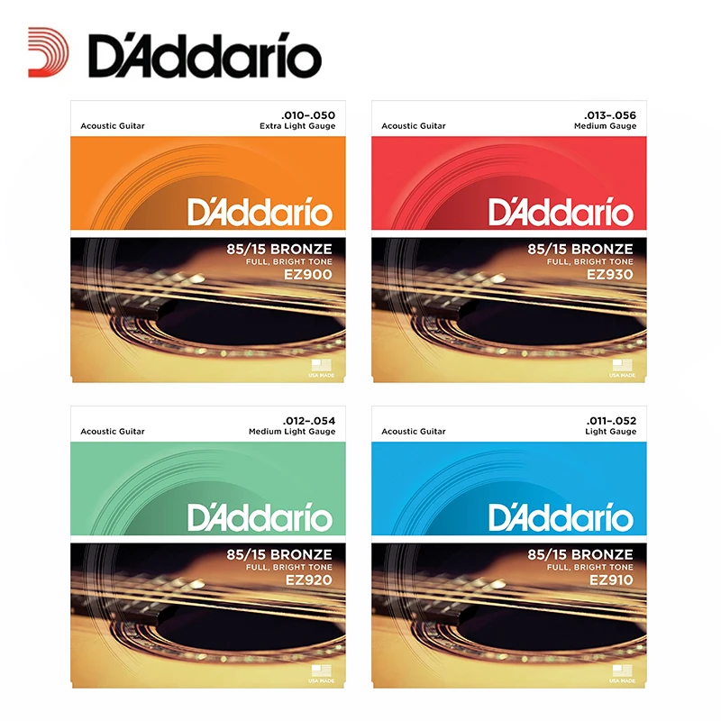D'Addario EZ900 EZ910 EZ920 EZ930 Великие американские бронзовые для акустической Daddario