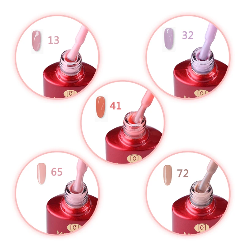 MSHARE молочно белый резиновый базовый Цветной Гель лак для ногтей телесный розовый