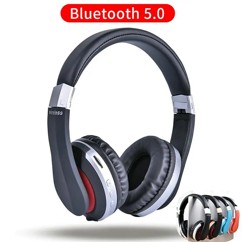 BEESCLOVER наушники Bluetooth гарнитура Складные стерео игровые и микрофон Поддержка TF