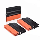 FOSHIO 5 шт. виниловая наклейка, магнитный скребок для окон, оттенок замши, магнитный скребок, инструмент для стайлинга из углеродного волокна, автомобильные аксессуары