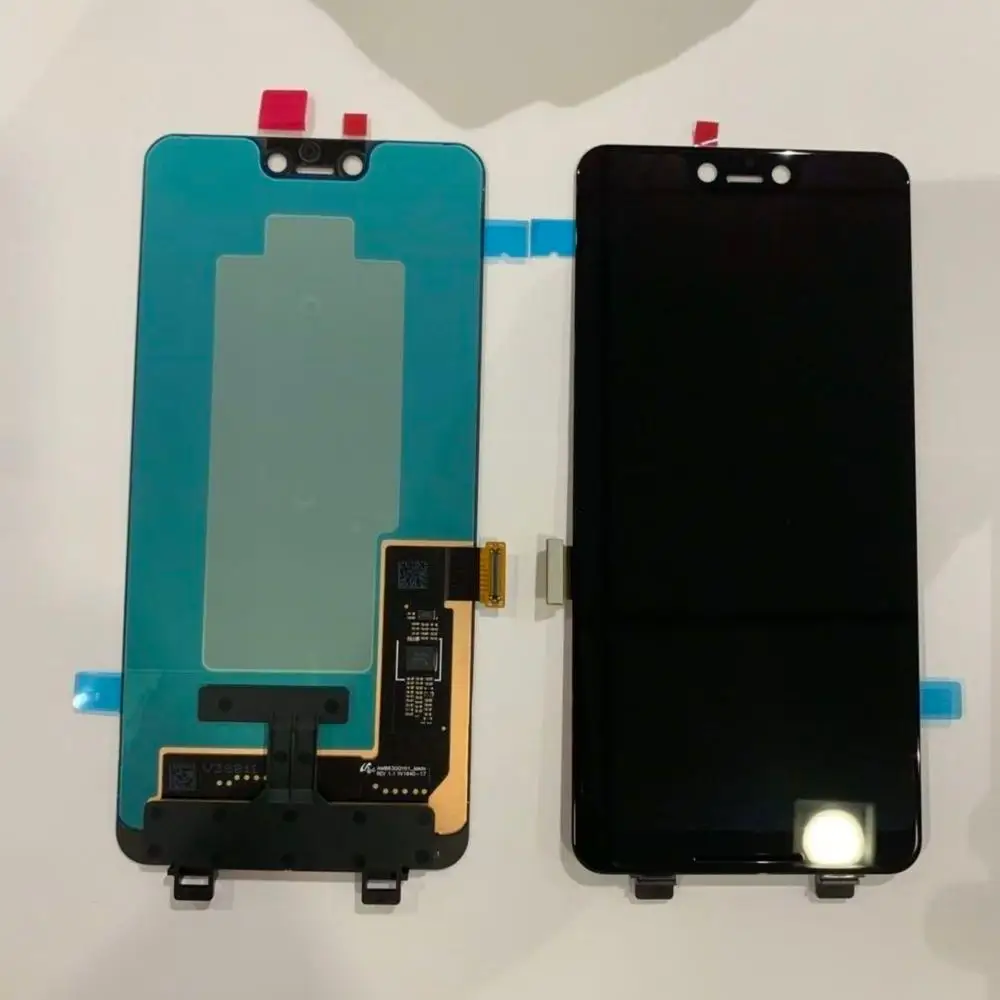3XL Black Подлинный ЖК-экран Рамка для ремонта для Google Pixel 3 XL ЖК-сенсорный экран ditizer сборка Замена - Цвет: 3XL Black