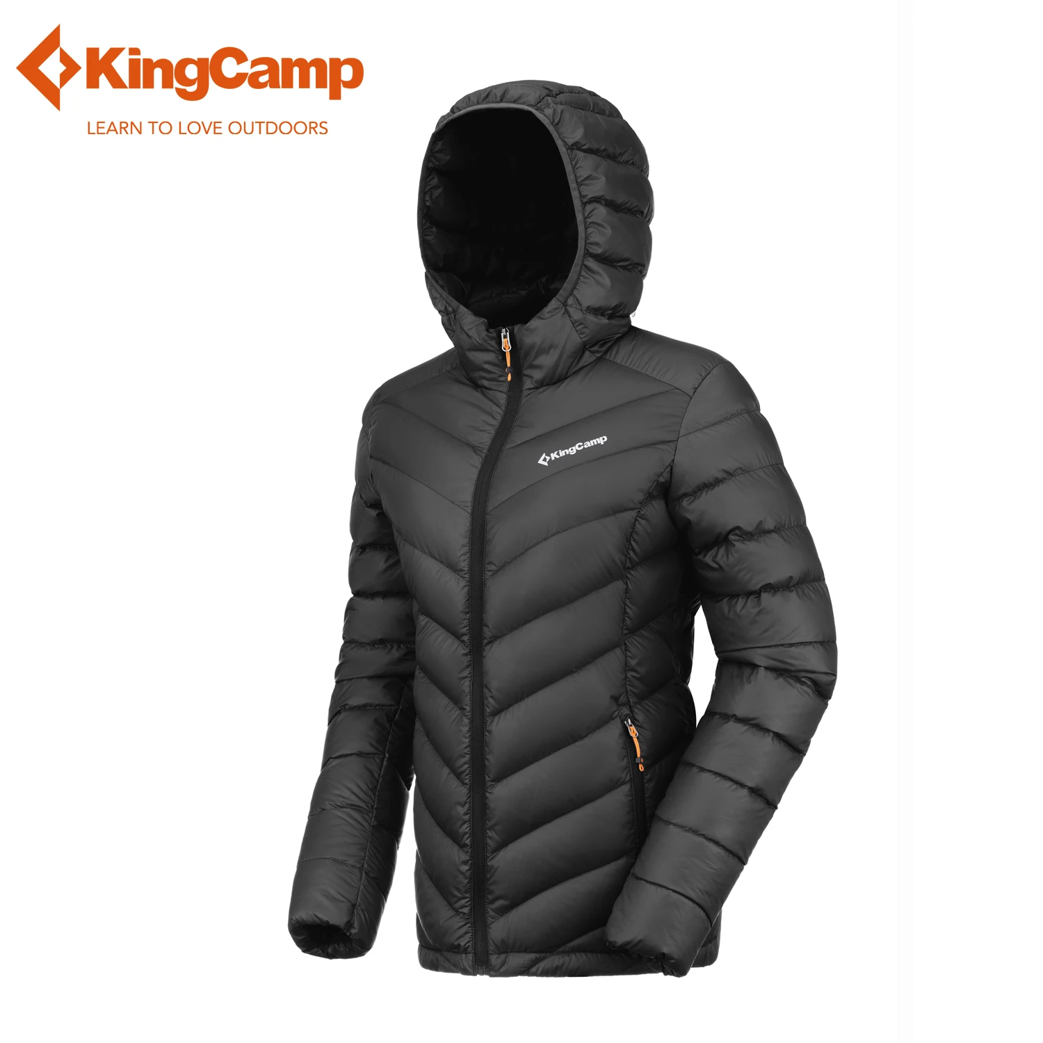 KingCamp Для женщин, с капюшоном, упаковываются, ультра светильник Вес утепленная пуховая куртка Зимние Водонепроницаемый 90% вниз свитер верхняя одежда для детей