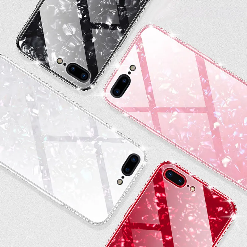 Чехол BFOLLOW с мраморным бриллиантом и блестками для iPhone 6 6S Plus/7 8 Plus/X XS MAX XR роскошная