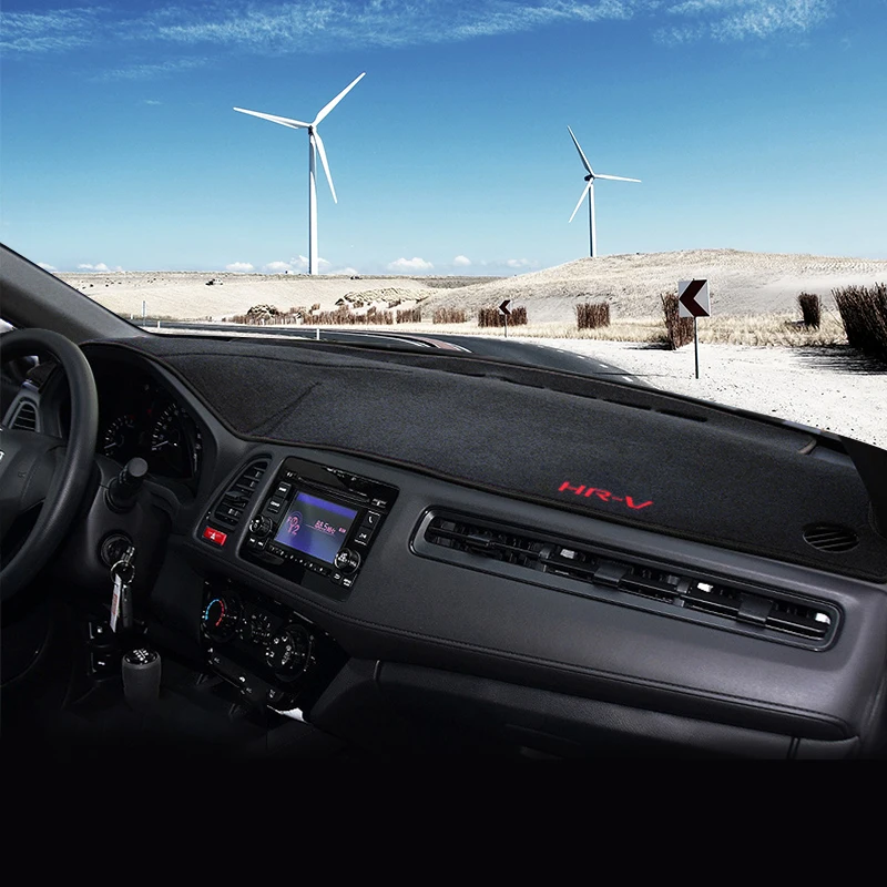 Для Honda вариабельности сердечного ритма HR-V Vezel приборной панели автомобиля крышка коврик с рельефом козырек от солнца для ковров анти-УФ аксессуары