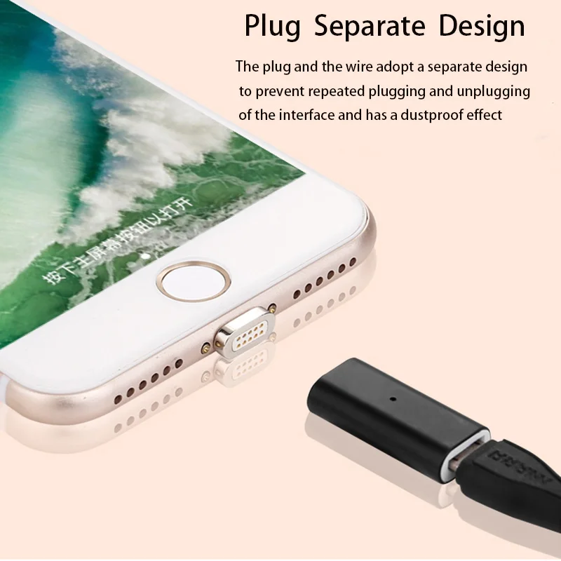 Магнитный переходник для зарядки 2 в 1 Micro USB к type C &amp микро-usb-штекер type-c Android