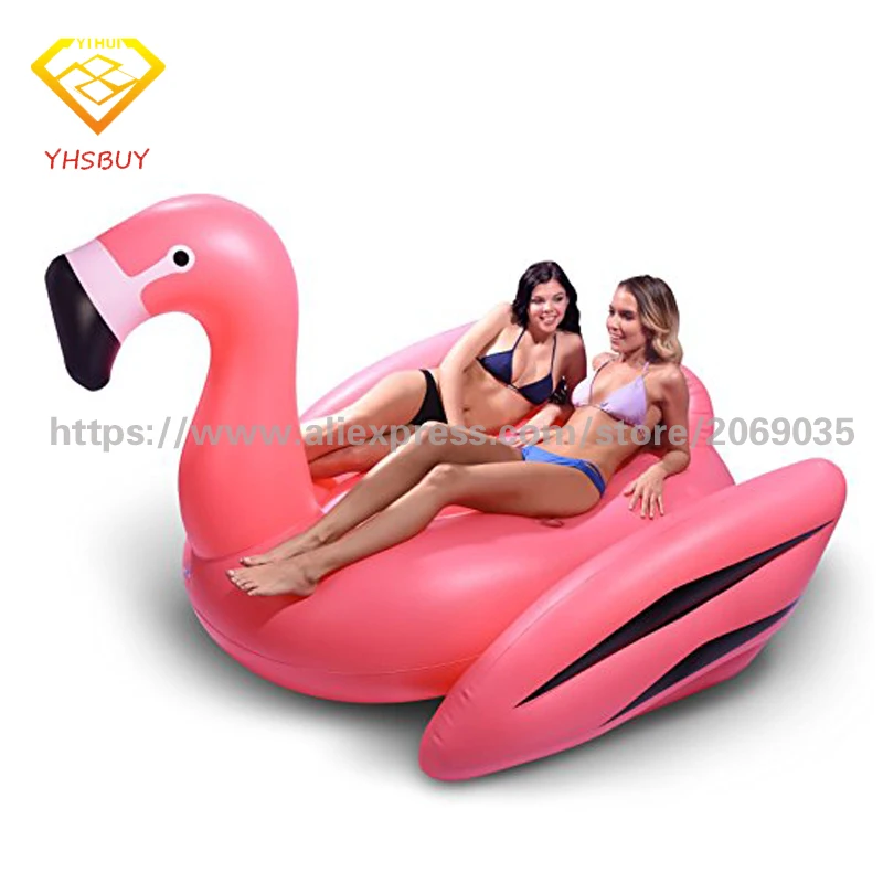 

Гигантский Роскошный розовый надувной фламинго для бассейна, 190 см, 75 дюймов, воздушный шезлонг для детей и взрослых, Летняя Вечеринка, игруш...