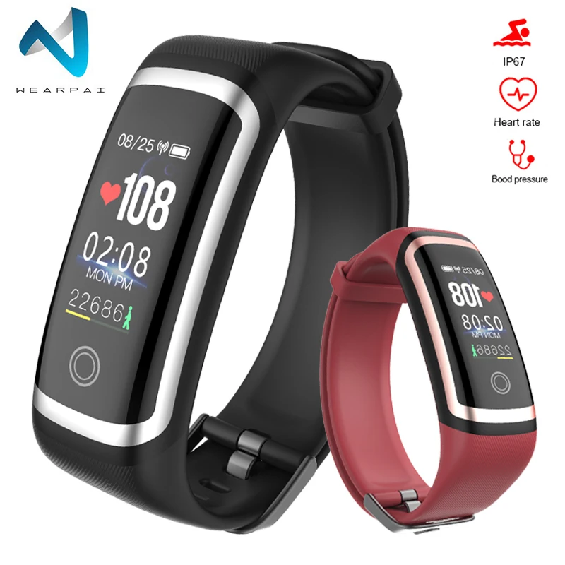 Wearpai M4 для бега, фитнес-часы в реальном времени, Смарт-часы с частотой сердечных сокращений, секундомер, калории, спортивные женские водонепроницаемые часы IP67