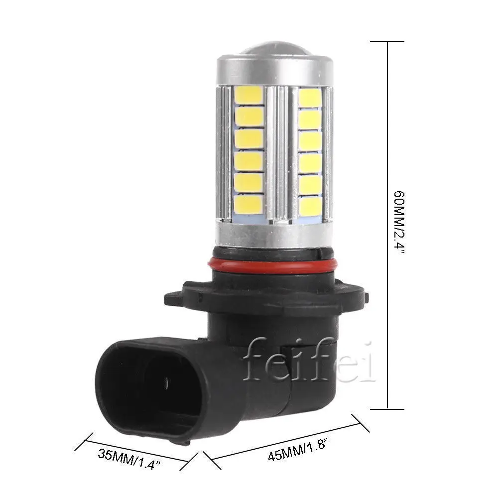 2 шт. 9006 33 SMD 5630 автомобилей Включите тормоза DRL дальнего авто задний обратного