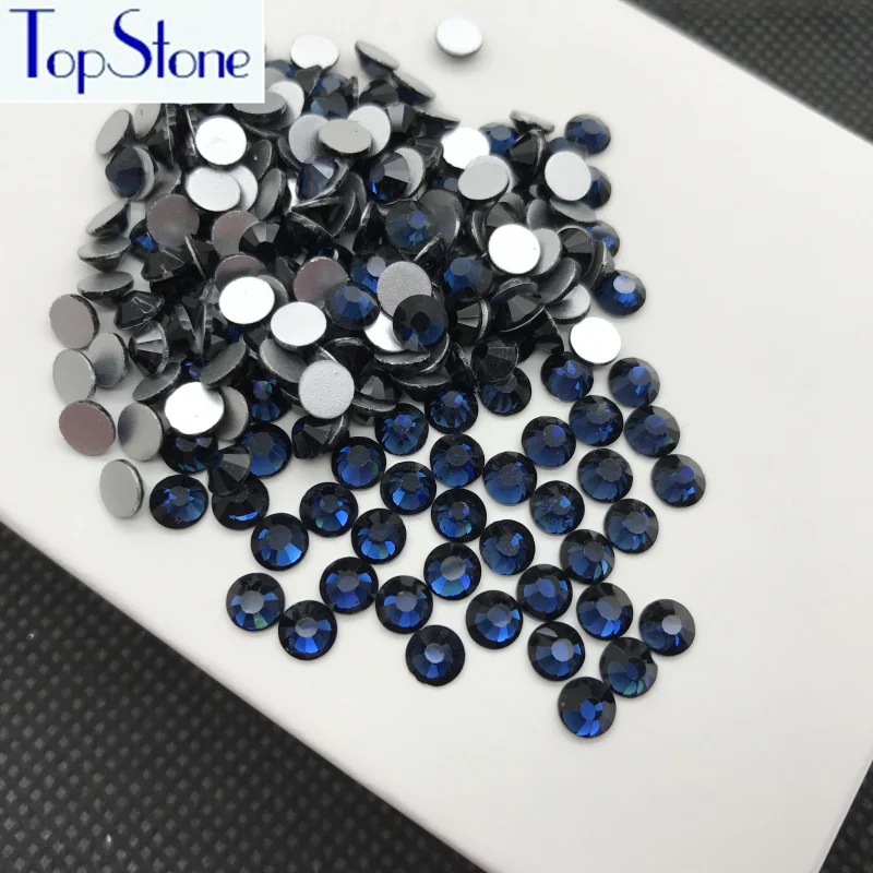 Topstone ss3 ss34 для дизайна ногтей горный хрусталь Flatback цвет Монтана 3D стекло Кристалл