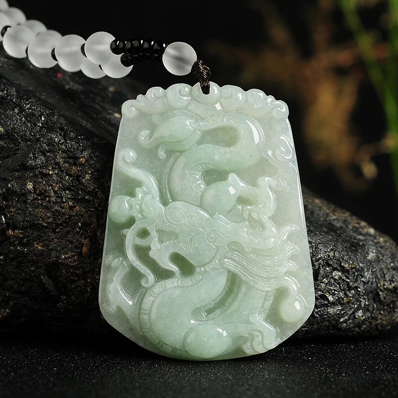

Подвеска с драконом из натурального нефрита, Нефритовое ожерелье, шарм, драгоценный камень, ювелирные изделия, модные аксессуары, ручная работа, амулет на удачу, подарки