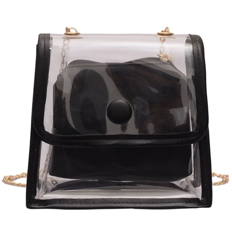 Female Bag Korean Version Of The Tide Transparent Child Small Square Wild Shoulder Chain Diagonal | Багаж и сумки