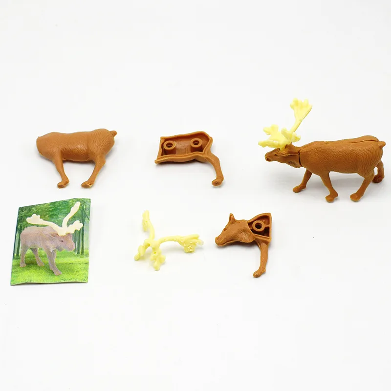 12 шт. DIY сборки животных игрушки дети подарок на день рождения девочка мальчик